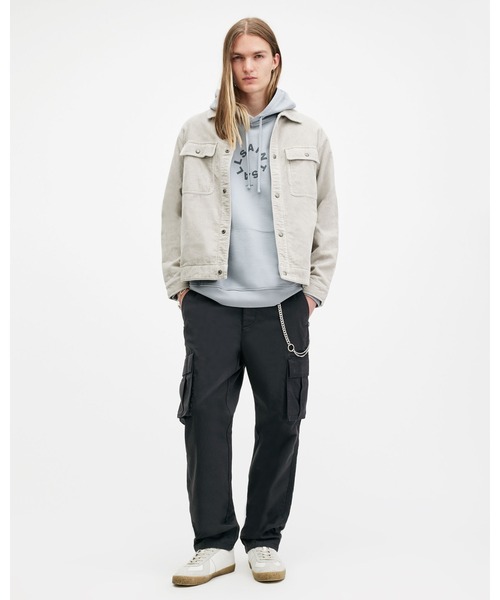 ALLSAINTS(オールセインツ)の「LEWES SLIM FIT CARGO TROUSERS | LEWES スリム フィット カーゴ トラウザー(カーゴパンツ・メンズ・ブラック系その他・28/30/31/32/33)」の1枚目の写真