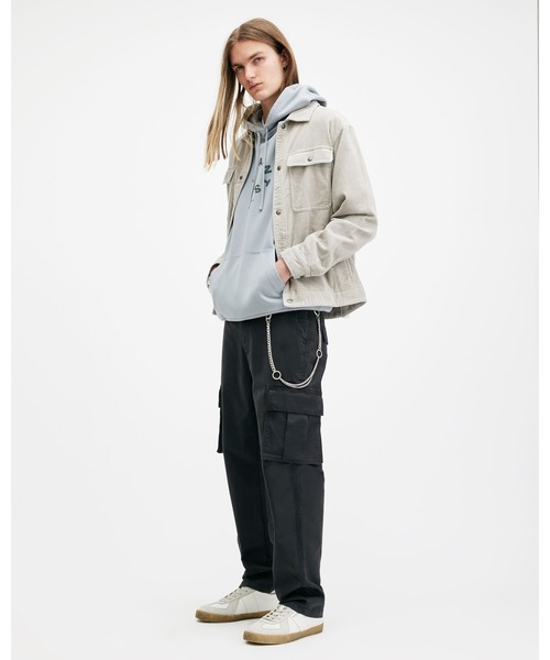 ALLSAINTS(オールセインツ)の「LEWES SLIM FIT CARGO TROUSERS | LEWES スリム フィット カーゴ トラウザー(カーゴパンツ・メンズ・ブラック系その他・28/30/31/32/33)」の5枚目の写真
