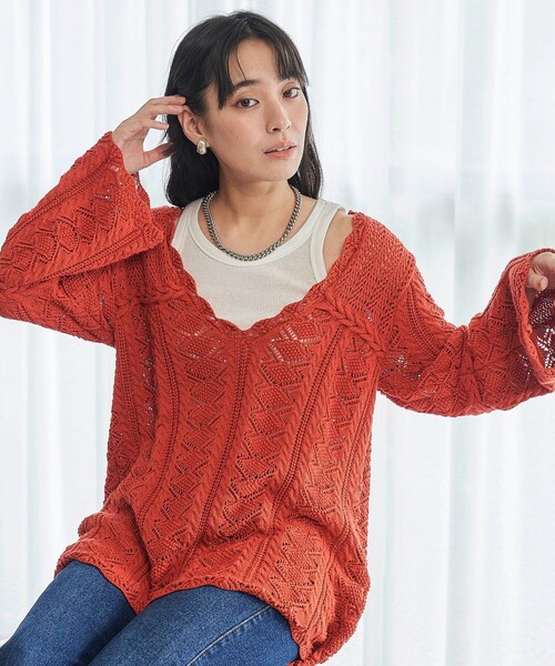 セール】FREAK'S STORE/フリークスストア The Yarn. 柄編み 2WAY