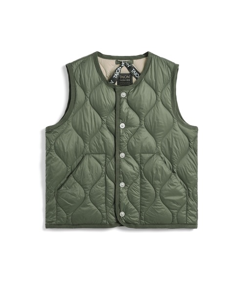 TAION(タイオン)】〈キッズ〉ミリタリー クルーネックボタン ダウン