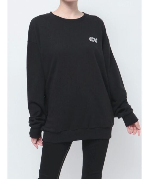 GYDA（ジェイダ）の「【ZOZO限定！！】round GYスウェットトップス（スウェット・レディース・ブラック/オフホワイト・FREE）」の10枚目の写真