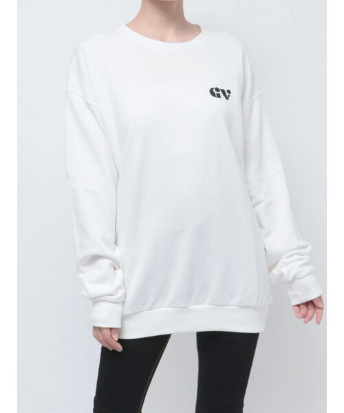 GYDA（ジェイダ）の「【ZOZO限定！！】round GYスウェットトップス（スウェット・レディース・ブラック/オフホワイト・FREE）」の11枚目の写真