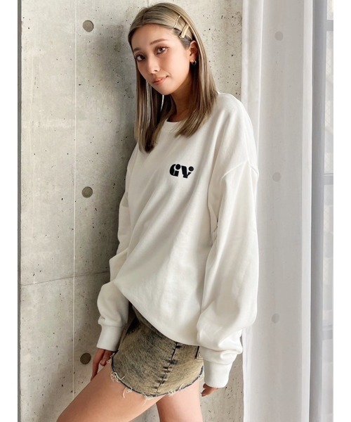 GYDA（ジェイダ）の「【ZOZO限定！！】round GYスウェットトップス（スウェット・レディース・ブラック/オフホワイト・FREE）」の19枚目の写真