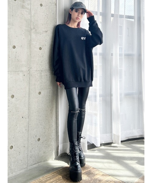 GYDA（ジェイダ）の「【ZOZO限定！！】round GYスウェットトップス（スウェット・レディース・ブラック/オフホワイト・FREE）」の17枚目の写真