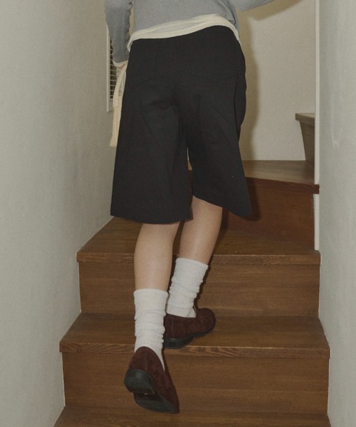 GIUNON(ジウノン)の「loose high socks / ルーズハイソックス(ソックス/靴下・レディース・グレー/ブラック/ホワイト・FREE)」の6枚目の写真