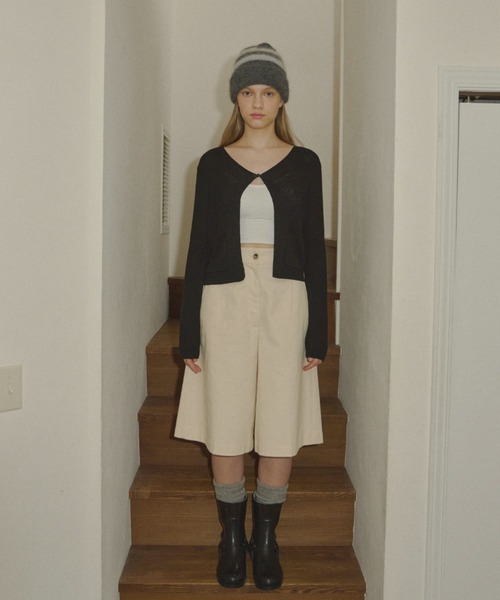 GIUNON(ジウノン)の「loose high socks / ルーズハイソックス(ソックス/靴下・レディース・グレー/ブラック/ホワイト・FREE)」の13枚目の写真