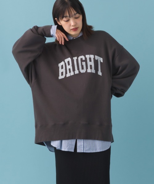 OMNES（オムネス）の「裏毛ビッグシルエットプルオーバー（スウェット・レディース・グレー/アイボリー/ネイビー/チャコール・FREE）」の3枚目の写真