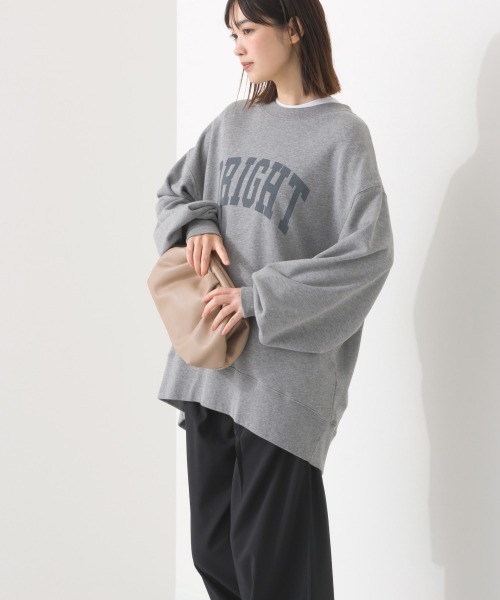 OMNES（オムネス）の「裏毛ビッグシルエットプルオーバー（スウェット・レディース・グレー/アイボリー/ネイビー/チャコール・FREE）」の22枚目の写真