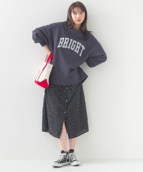 OMNES（オムネス）の「裏毛ビッグシルエットプルオーバー（スウェット・レディース・グレー/アイボリー/ネイビー/チャコール・FREE）」の16枚目の写真