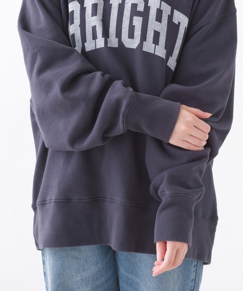 OMNES（オムネス）の「裏毛ビッグシルエットプルオーバー（スウェット・レディース・グレー/アイボリー/ネイビー/チャコール・FREE）」の8枚目の写真