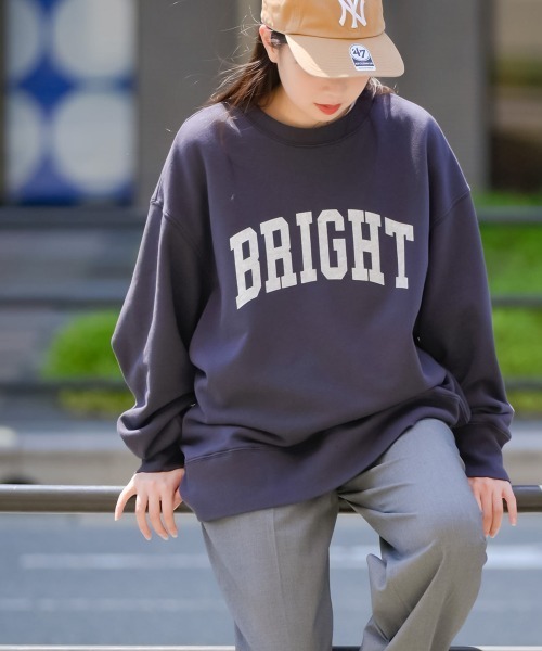 OMNES（オムネス）の「裏毛ビッグシルエットプルオーバー（スウェット・レディース・グレー/アイボリー/ネイビー/チャコール・FREE）」の10枚目の写真