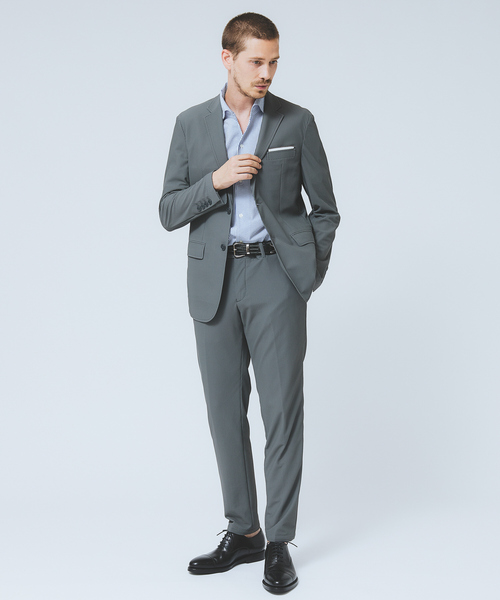 DESIGNWORKS（デザインワークス）の「【DotAir】2WAY 半袖 サッカーシャツ / 軽量 / 防シワ / 吸水速乾（シャツ/ブラウス・メンズ・ストライプ/ネイビー/ホワイト/ブルー・46/48）」の12枚目の写真