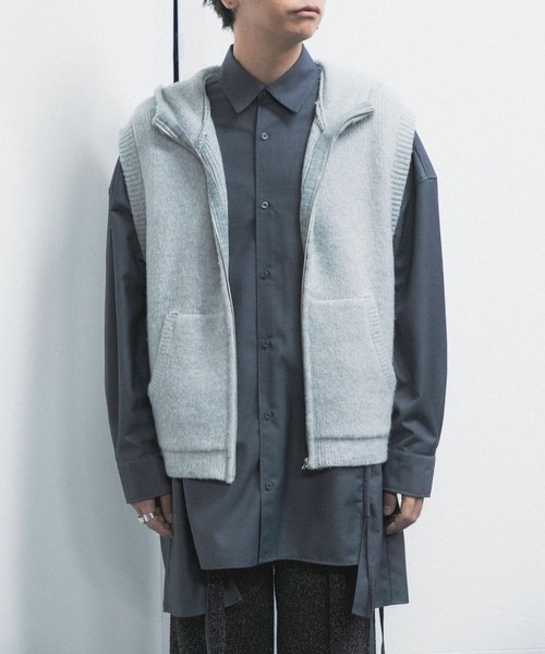 SENSE OF PLACE by URBAN RESEARCH（センスオブプレイスバイアーバンリサーチ）の「『わたべ×SOP』ドローコードデザインルーズシャツ（シャツ/ブラウス・メンズ・ブラック/グレー・MEDIUM/LARGE）」の10枚目の写真