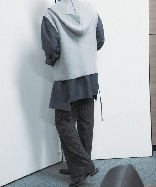 SENSE OF PLACE by URBAN RESEARCH（センスオブプレイスバイアーバンリサーチ）の「『わたべ×SOP』ドローコードデザインルーズシャツ（シャツ/ブラウス・メンズ・ブラック/グレー・MEDIUM/LARGE）」の16枚目の写真