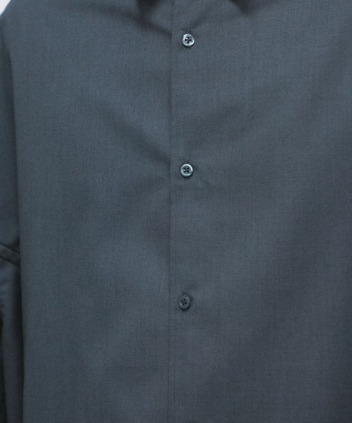 SENSE OF PLACE by URBAN RESEARCH（センスオブプレイスバイアーバンリサーチ）の「『わたべ×SOP』ドローコードデザインルーズシャツ（シャツ/ブラウス・メンズ・ブラック/グレー・MEDIUM/LARGE）」の20枚目の写真