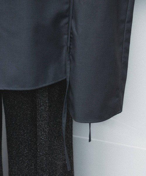 SENSE OF PLACE by URBAN RESEARCH（センスオブプレイスバイアーバンリサーチ）の「『わたべ×SOP』ドローコードデザインルーズシャツ（シャツ/ブラウス・メンズ・ブラック/グレー・MEDIUM/LARGE）」の21枚目の写真