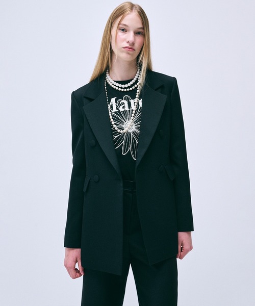 SLIM TSHIRT FLOWERMARDI（Tシャツ/カットソー）｜Mardi