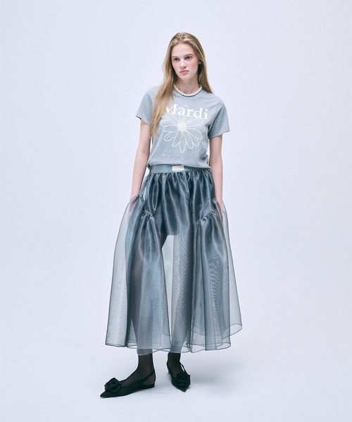 SLIM TSHIRT FLOWERMARDI（Tシャツ/カットソー）｜Mardi