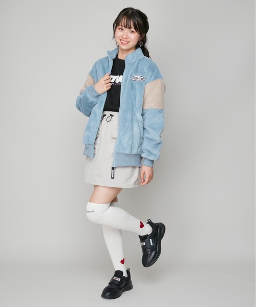 SISTER JENNI(SISTER JENNI)の「あったかファーブルゾン(ブルゾン・キッズ・サックスブルー/ブラック・140cm/130cm/150cm/160cm)」の20枚目の写真