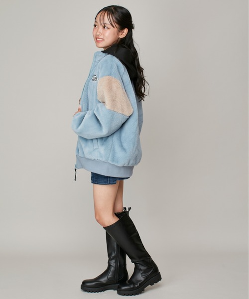 SISTER JENNI(SISTER JENNI)の「あったかファーブルゾン(ブルゾン・キッズ・サックスブルー/ブラック・140cm/130cm/150cm/160cm)」の21枚目の写真