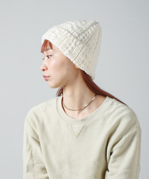 NKNIT ンニット　ビーニー　ニット帽　オフホワイト NKNIT ンニットビーニーニット帽オフホワイト