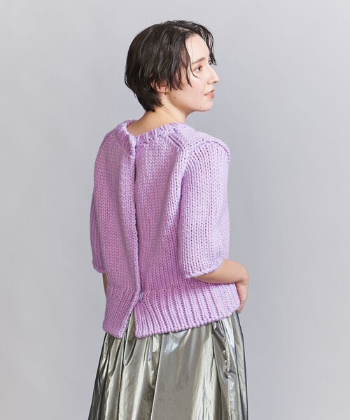 BEAUTY&YOUTH UNITED ARROWS(ビューティーアンドユースユナイテッドアローズ)の「バルキーニット プルオーバー(ニット/セーター・レディース・ライラック/グレー・FREE)」の4枚目の写真