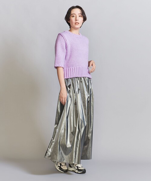BEAUTY&YOUTH UNITED ARROWS(ビューティーアンドユースユナイテッドアローズ)の「バルキーニット プルオーバー(ニット/セーター・レディース・ライラック/グレー・FREE)」の5枚目の写真