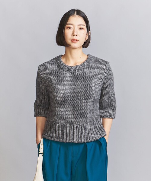 BEAUTY&YOUTH UNITED ARROWS(ビューティーアンドユースユナイテッドアローズ)の「バルキーニット プルオーバー(ニット/セーター・レディース・ライラック/グレー・FREE)」の6枚目の写真