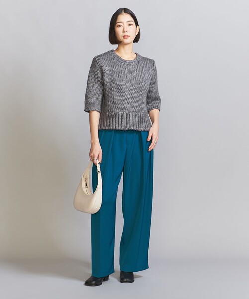 BEAUTY&YOUTH UNITED ARROWS(ビューティーアンドユースユナイテッドアローズ)の「バルキーニット プルオーバー(ニット/セーター・レディース・ライラック/グレー・FREE)」の9枚目の写真