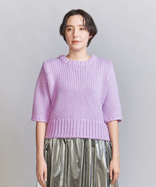 BEAUTY&YOUTH UNITED ARROWS(ビューティーアンドユースユナイテッドアローズ)の「バルキーニット プルオーバー(ニット/セーター・レディース・ライラック/グレー・FREE)」の10枚目の写真