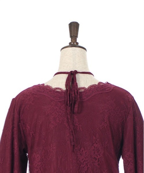 axes femme（アクシーズファム）の「３ＷＡＹ総レースインナー（Tシャツ/カットソー・レディース・ブラック/キナリ/ワイン・FREE）」の11枚目の写真