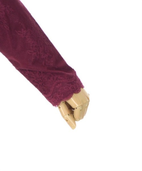 axes femme（アクシーズファム）の「３ＷＡＹ総レースインナー（Tシャツ/カットソー・レディース・ブラック/キナリ/ワイン・FREE）」の12枚目の写真