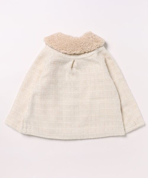 sense of wonder（センスオブワンダー）の「ティペットつきロービングコート（ダウンジャケット/コート・キッズ・ピンク/キナリ・90cm/80ｃｍ/130cm/120cm/110cm/100cm）」の5枚目の写真