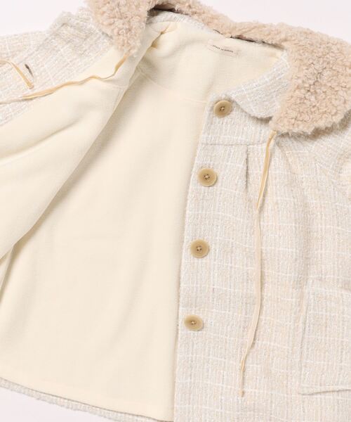 sense of wonder（センスオブワンダー）の「ティペットつきロービングコート（ダウンジャケット/コート・キッズ・ピンク/キナリ・90cm/80ｃｍ/130cm/120cm/110cm/100cm）」の3枚目の写真