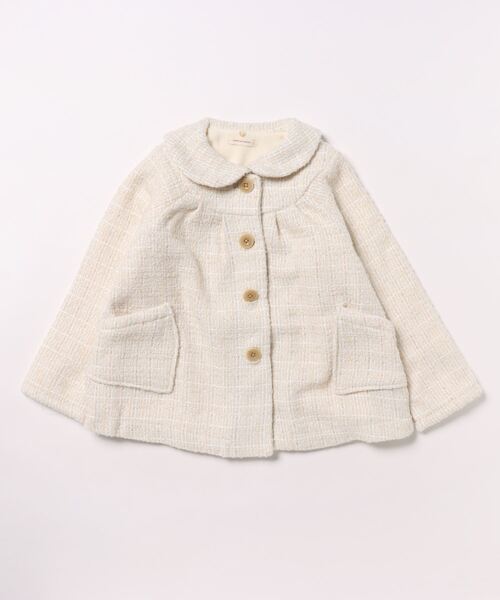 sense of wonder（センスオブワンダー）の「ティペットつきロービングコート（ダウンジャケット/コート・キッズ・ピンク/キナリ・90cm/80ｃｍ/130cm/120cm/110cm/100cm）」の4枚目の写真