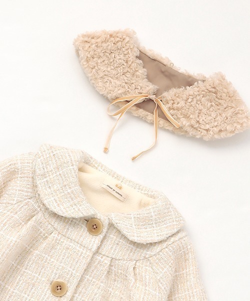 sense of wonder（センスオブワンダー）の「ティペットつきロービングコート（ダウンジャケット/コート・キッズ・ピンク/キナリ・90cm/80ｃｍ/130cm/120cm/110cm/100cm）」の8枚目の写真