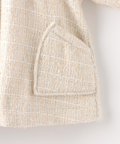 sense of wonder（センスオブワンダー）の「ティペットつきロービングコート（ダウンジャケット/コート・キッズ・ピンク/キナリ・90cm/80ｃｍ/130cm/120cm/110cm/100cm）」の10枚目の写真