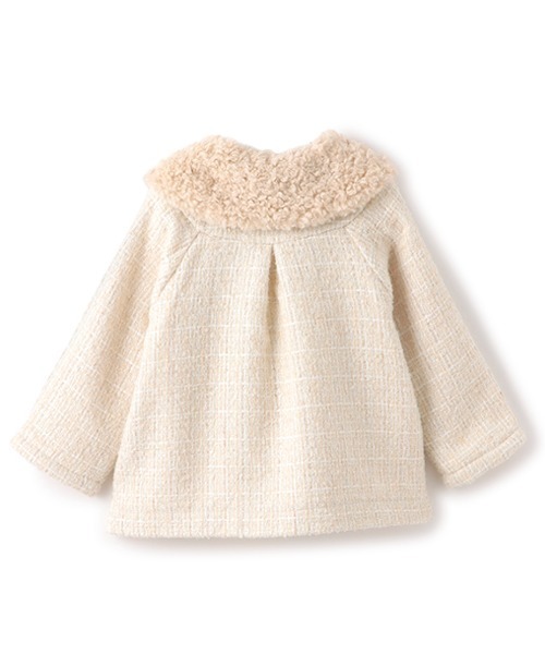 sense of wonder（センスオブワンダー）の「ティペットつきロービングコート（ダウンジャケット/コート・キッズ・ピンク/キナリ・90cm/80ｃｍ/130cm/120cm/110cm/100cm）」の6枚目の写真