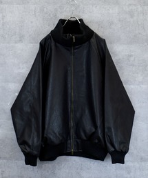 Anytime Songs(Gj[^C\OX)Vintage-like synthetic leather rib turtle blouson/Be[WCN v u^[g u](u])