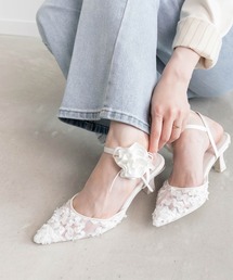 RANDA | 【Flower Collection】2WAYフラワーモチーフアンクルストラップパンプス(パンプス)
