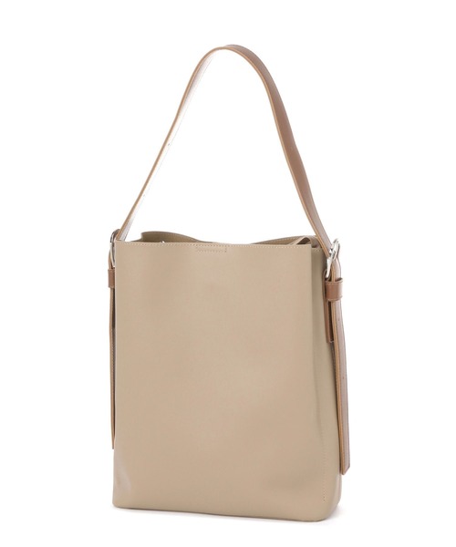 LAKOLE(ラコレ)の「【入卒式/新社会人にも】バーティカルトートバッグ / 252673(ショルダーバッグ・レディース・ブラック/アイボリー/グレイッシュベージュ/ブラウン・FREE)」の5枚目の写真