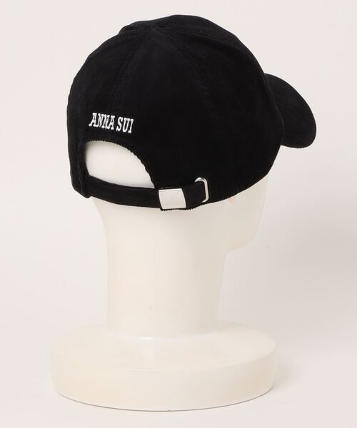 ANNA SUI（アナスイ）の「バタフライロゴ コーデュロイ刺繍キャップ【限定アイテム】（キャップ・レディース・ブラック/オフホワイト・FREE）」の3枚目の写真