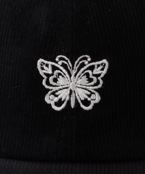 ANNA SUI（アナスイ）の「バタフライロゴ コーデュロイ刺繍キャップ【限定アイテム】（キャップ・レディース・ブラック/オフホワイト・FREE）」の6枚目の写真