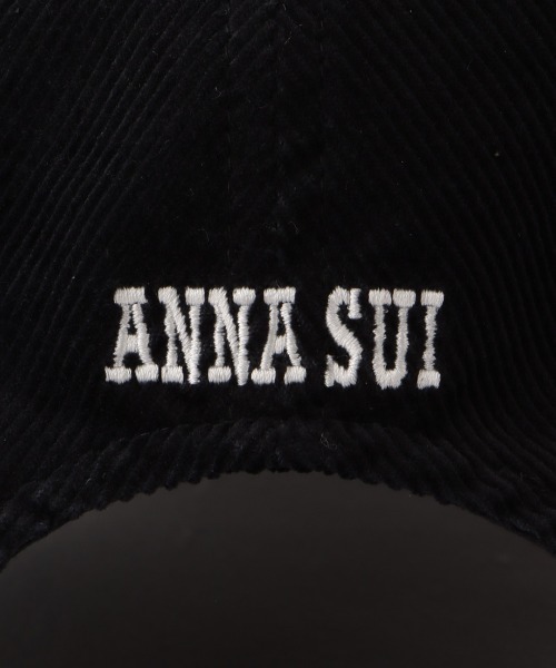 ANNA SUI（アナスイ）の「バタフライロゴ コーデュロイ刺繍キャップ【限定アイテム】（キャップ・レディース・ブラック/オフホワイト・FREE）」の8枚目の写真