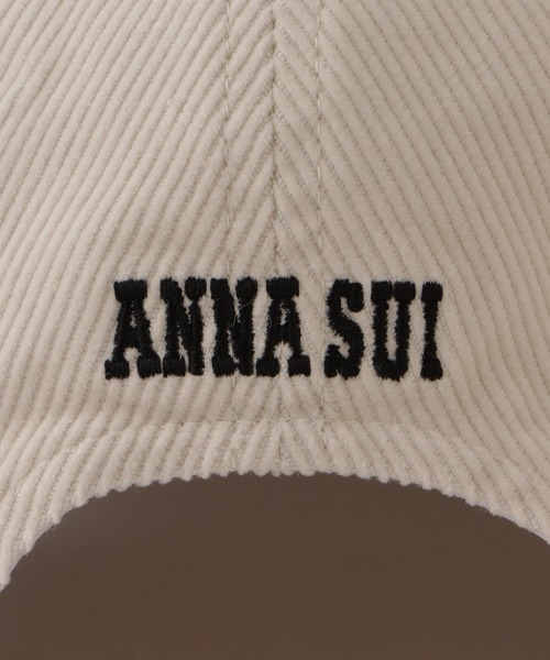 ANNA SUI（アナスイ）の「バタフライロゴ コーデュロイ刺繍キャップ【限定アイテム】（キャップ・レディース・ブラック/オフホワイト・FREE）」の14枚目の写真