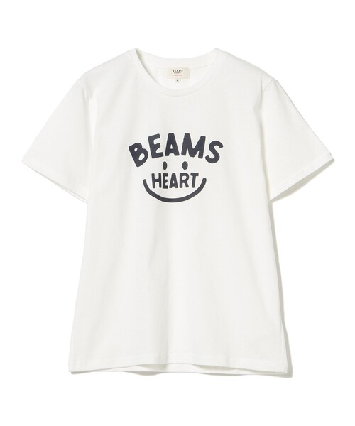 BEAMS HEART(ビームスハート)の「スマイルロゴ Tシャツ(M~L)(Tシャツ/カットソー・レディース・サックスブルー/ピンク/ネイビー/オフホワイト/オレンジ/チャコールグレー・LARGE/MEDIUM)」の9枚目の写真