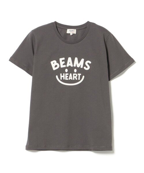 BEAMS HEART(ビームスハート)の「スマイルロゴ Tシャツ(M~L)(Tシャツ/カットソー・レディース・サックスブルー/ピンク/ネイビー/オフホワイト/オレンジ/チャコールグレー・LARGE/MEDIUM)」の12枚目の写真