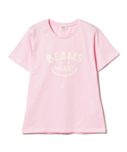 BEAMS HEART(ビームスハート)の「スマイルロゴ Tシャツ(M~L)(Tシャツ/カットソー・レディース・サックスブルー/ピンク/ネイビー/オフホワイト/オレンジ/チャコールグレー・LARGE/MEDIUM)」の15枚目の写真