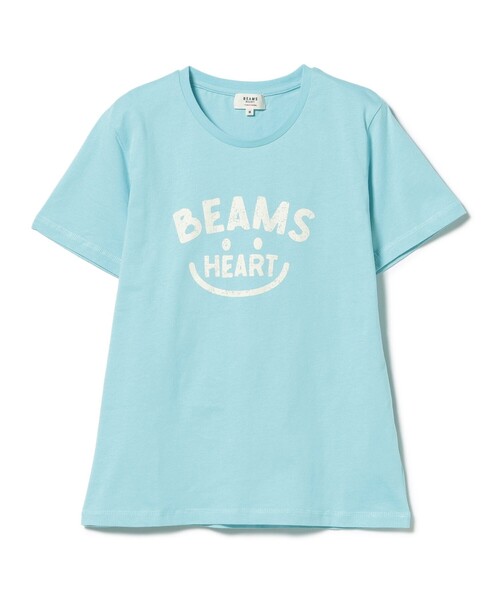 BEAMS HEART(ビームスハート)の「スマイルロゴ Tシャツ(M~L)(Tシャツ/カットソー・レディース・サックスブルー/ピンク/ネイビー/オフホワイト/オレンジ/チャコールグレー・LARGE/MEDIUM)」の21枚目の写真