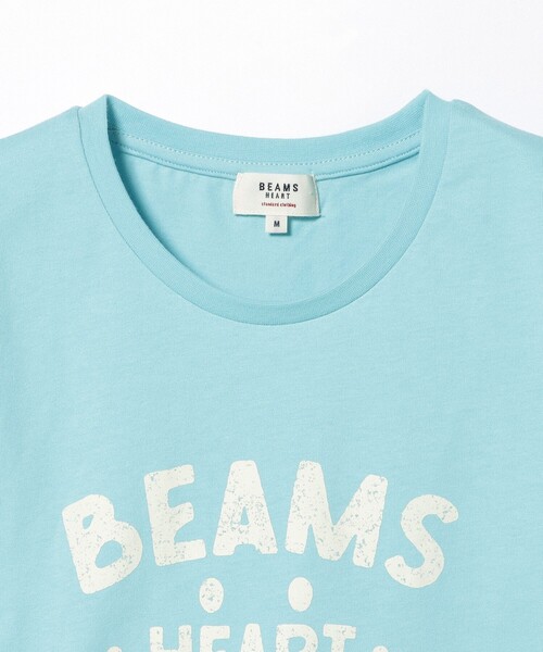 BEAMS HEART(ビームスハート)の「スマイルロゴ Tシャツ(M~L)(Tシャツ/カットソー・レディース・サックスブルー/ピンク/ネイビー/オフホワイト/オレンジ/チャコールグレー・LARGE/MEDIUM)」の22枚目の写真